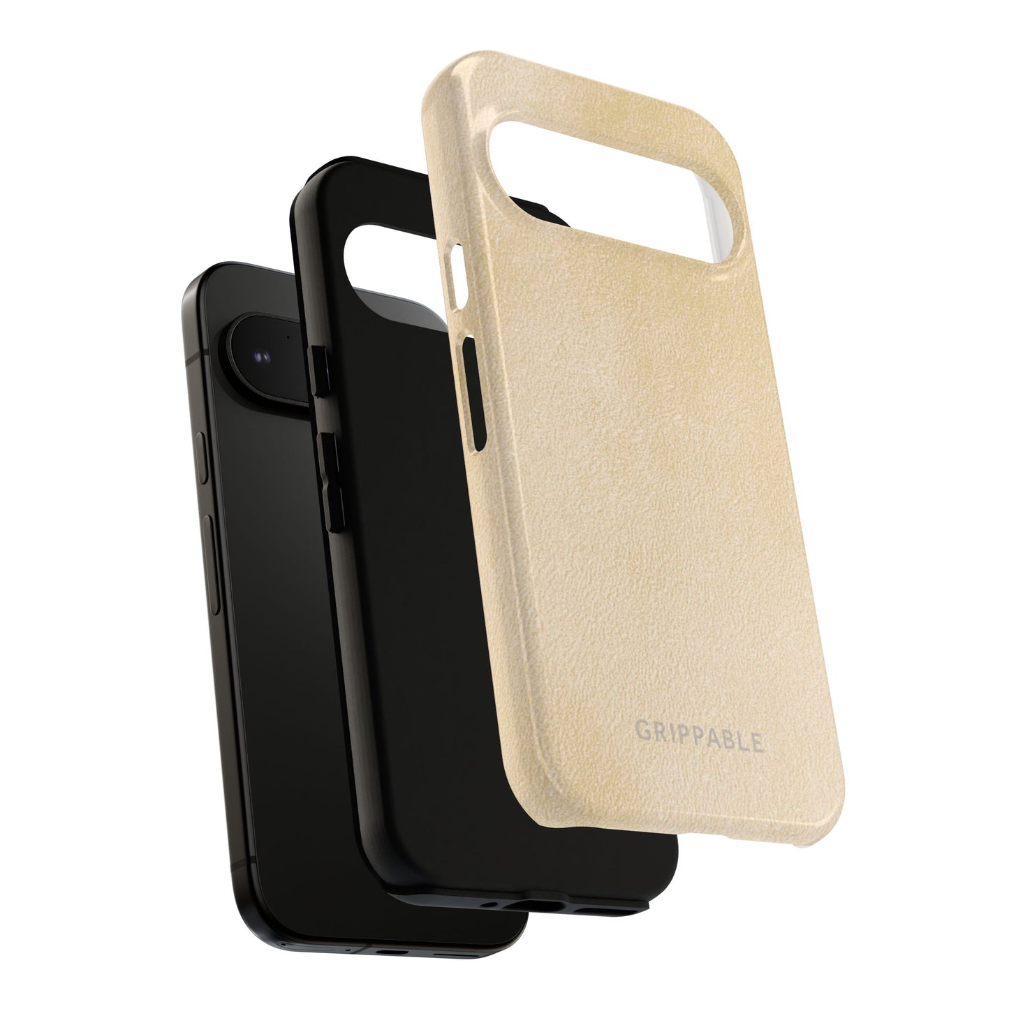 Suede Effect Ecru Tough Mobile Phone Case