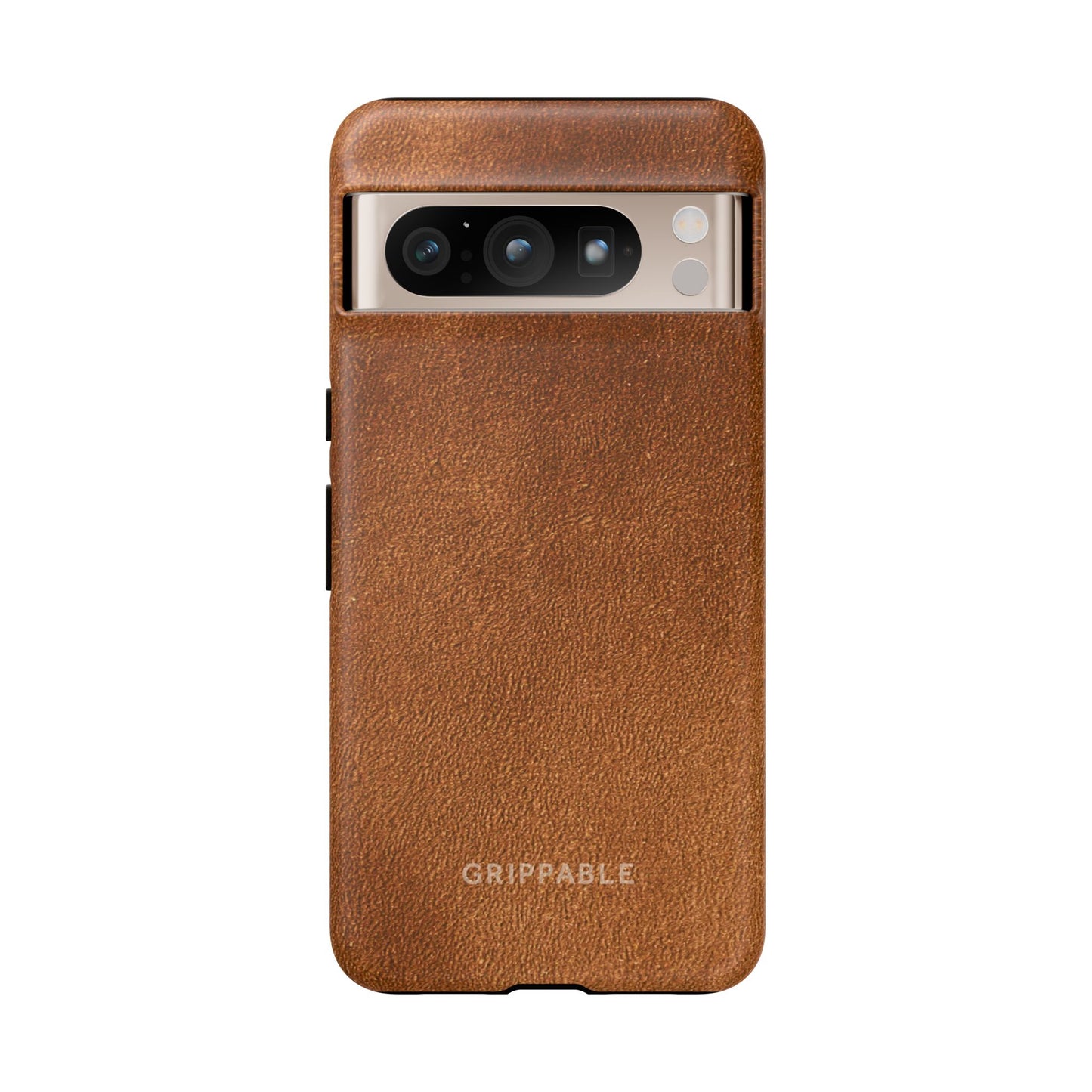 Suede Effect Tan Tough Mobile Phone Case