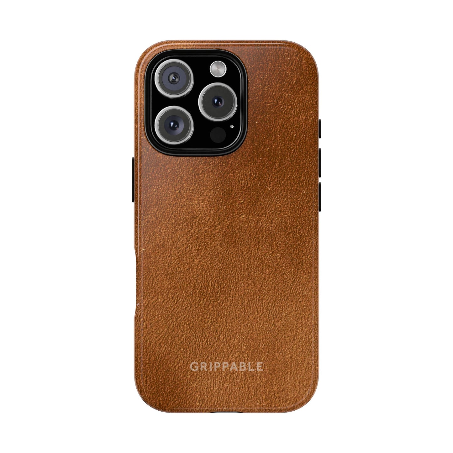 Suede Effect Tan Tough Mobile Phone Case