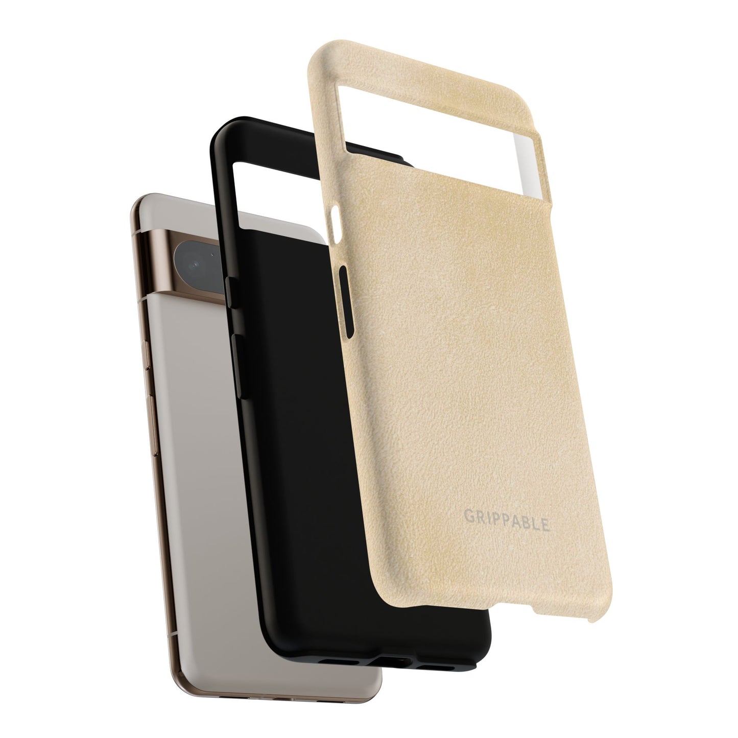 Suede Effect Ecru Tough Mobile Phone Case