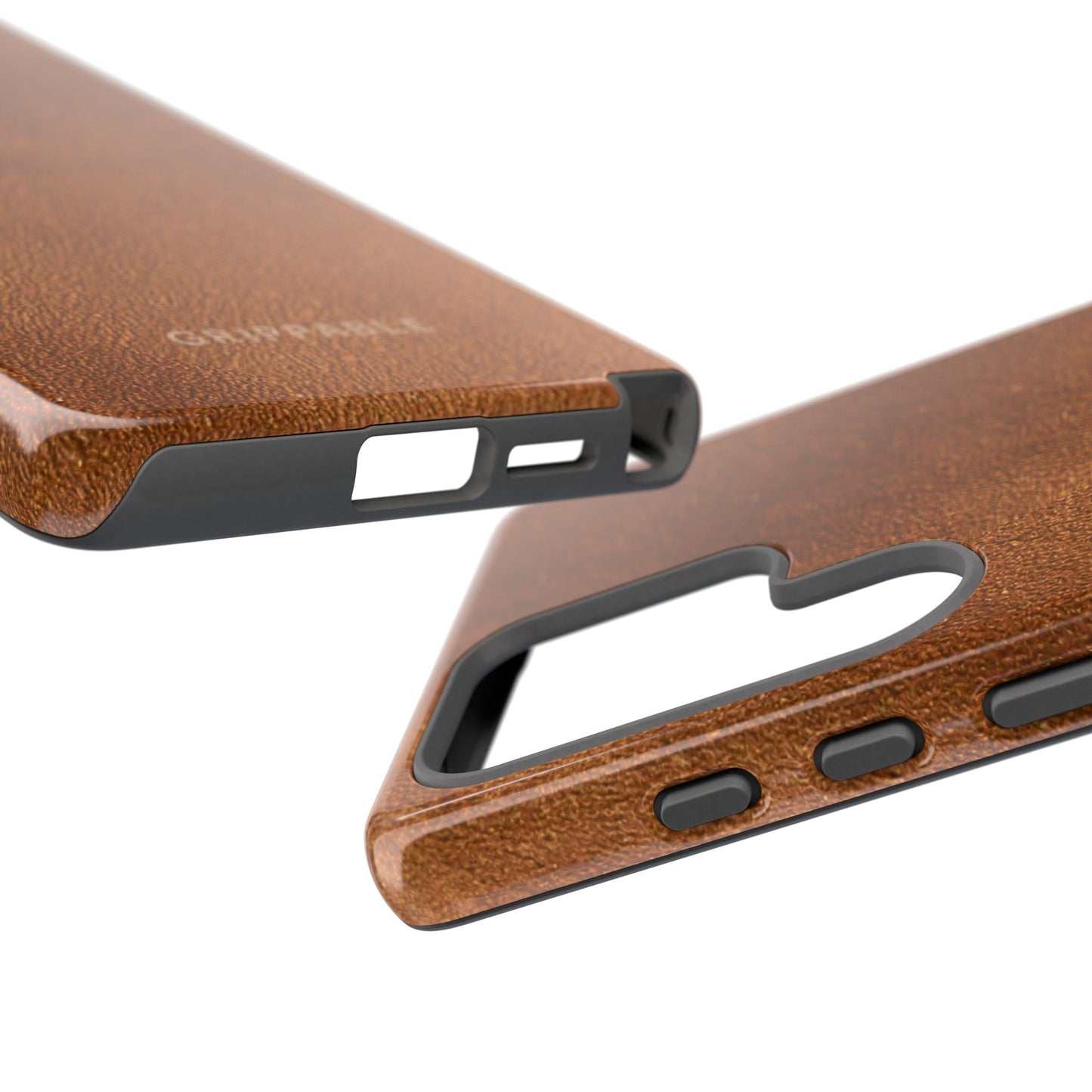Suede Effect Tan Tough Mobile Phone Case