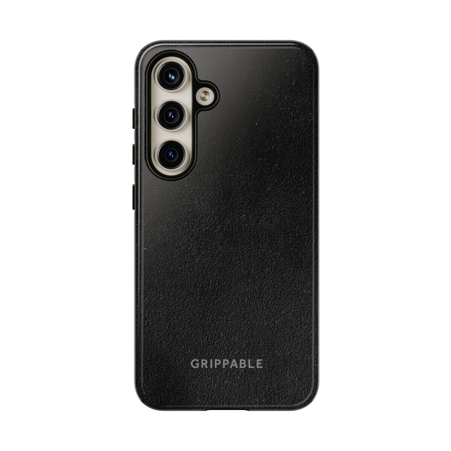 Suede Effect Black Tough Mobile Phone Case