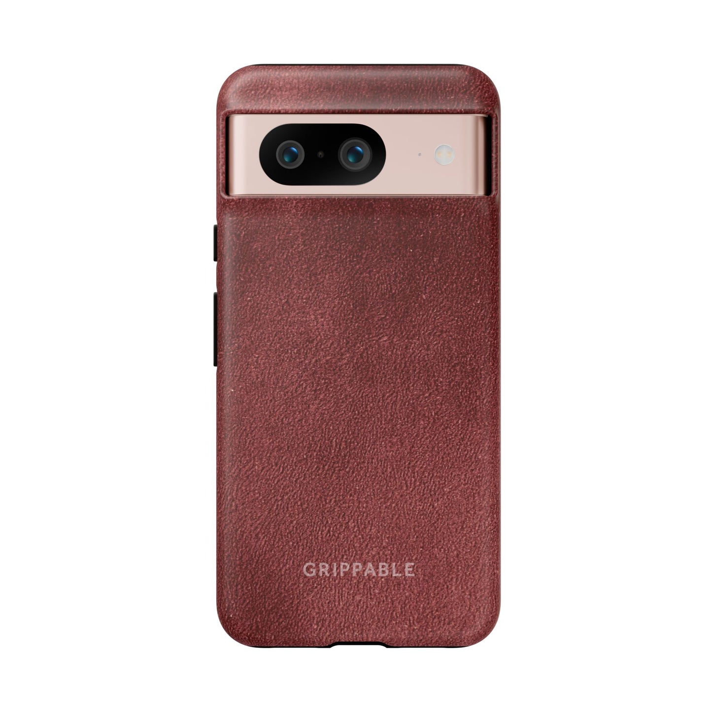 Suede Effect Maroon Tough Mobile Phone Case