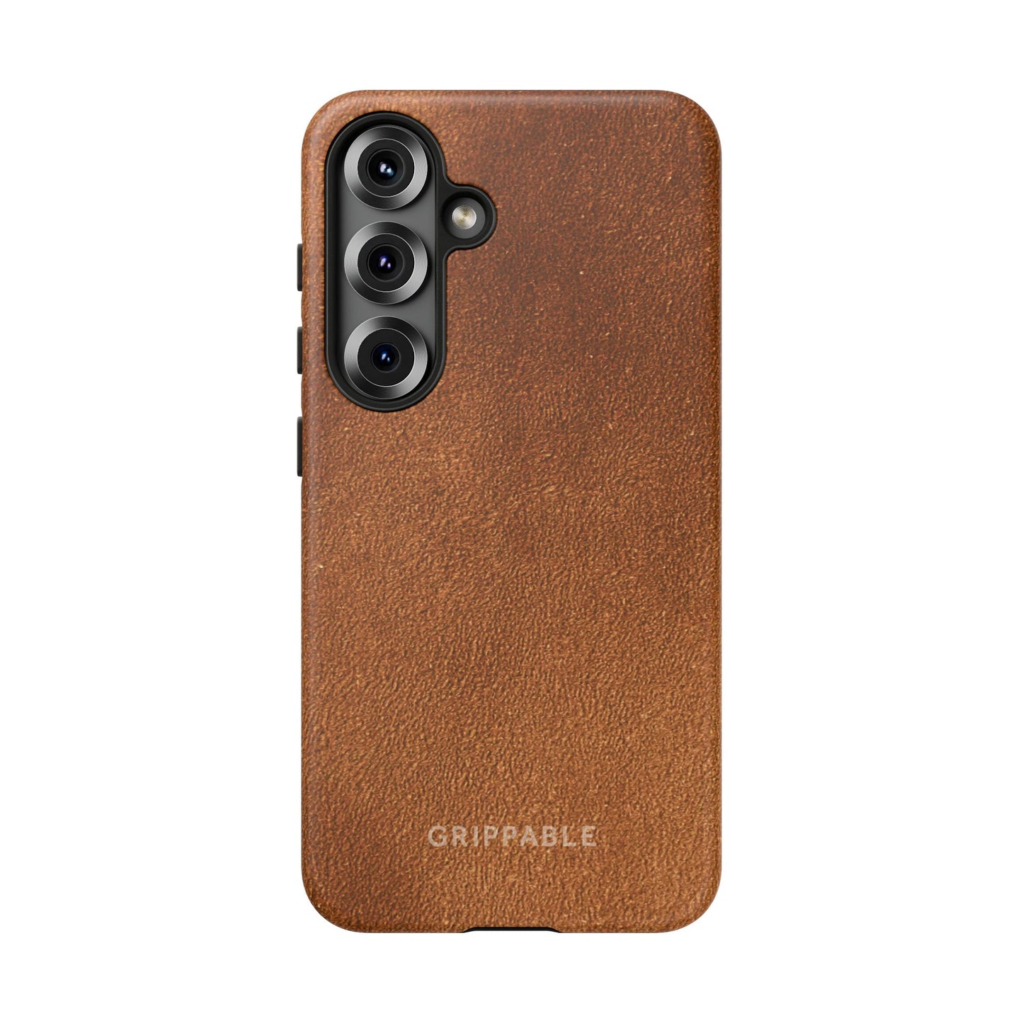 Suede Effect Tan Tough Mobile Phone Case