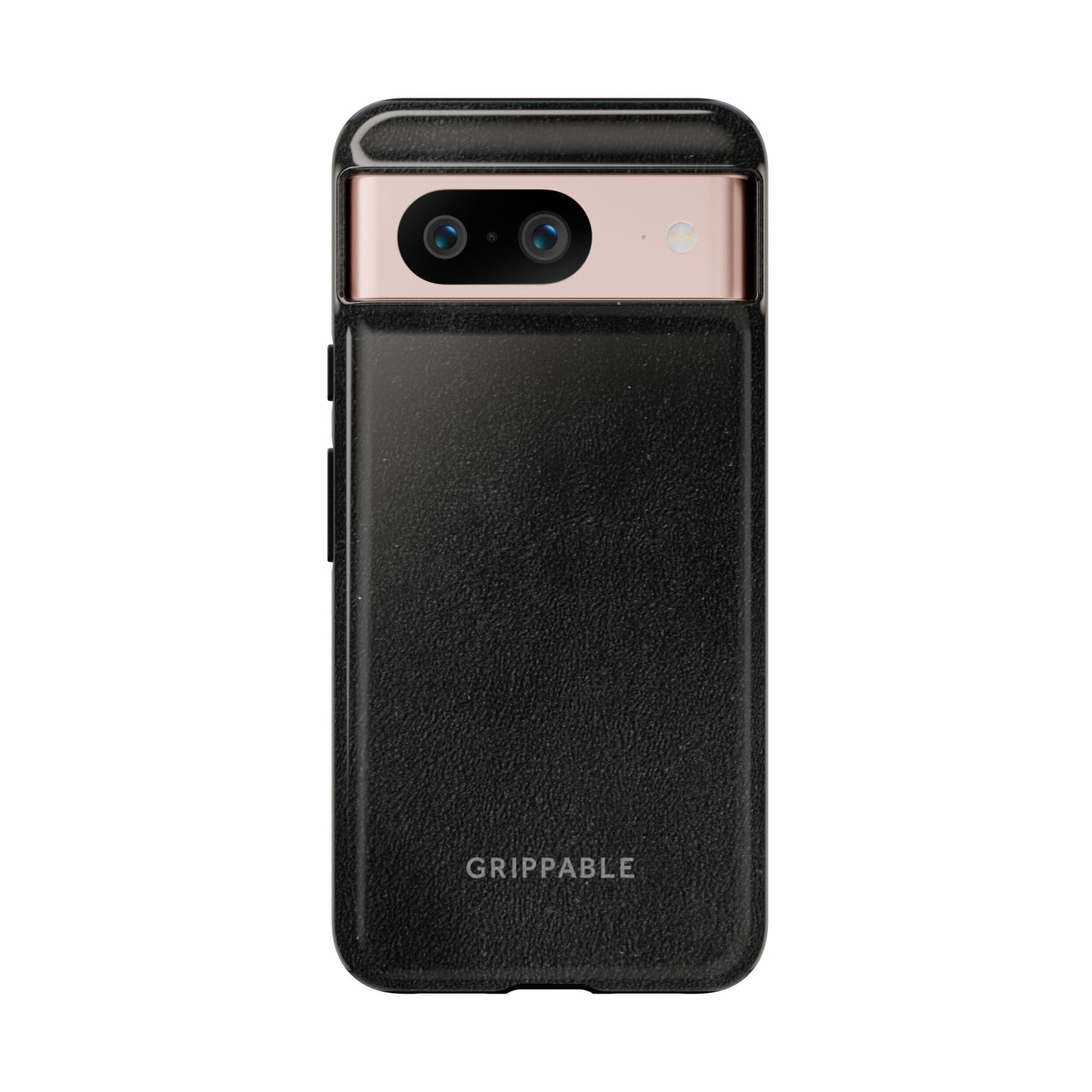 Suede Effect Black Tough Mobile Phone Case