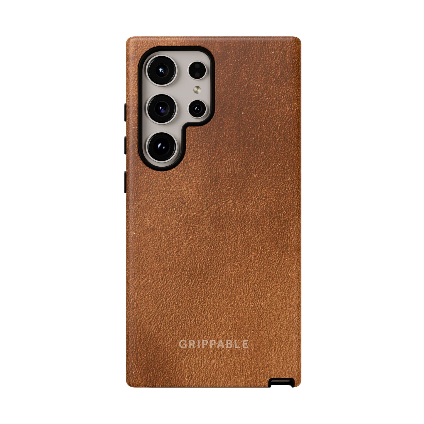 Suede Effect Tan Tough Mobile Phone Case