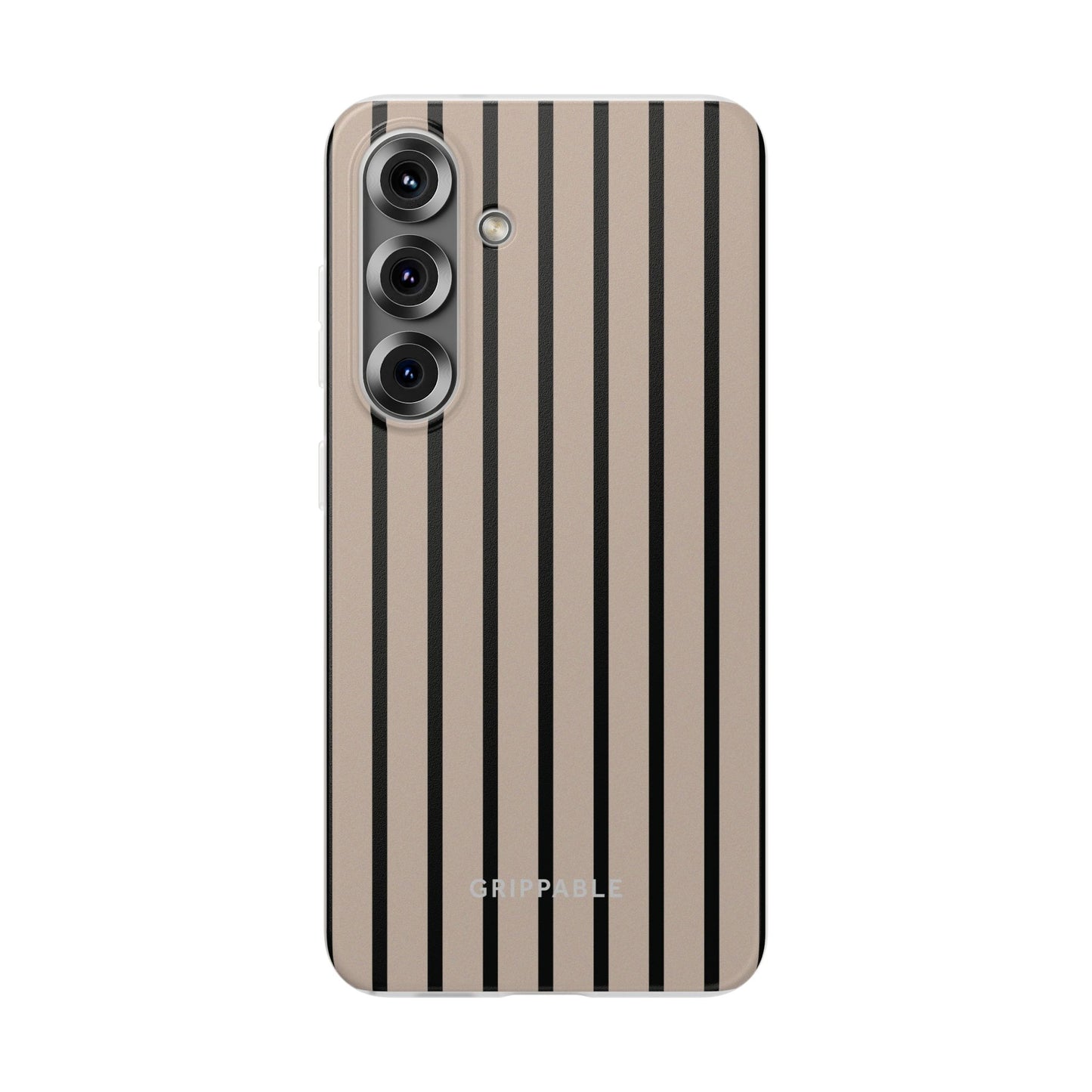 Biscuit Pinstripe Clear Mobile Phone Case