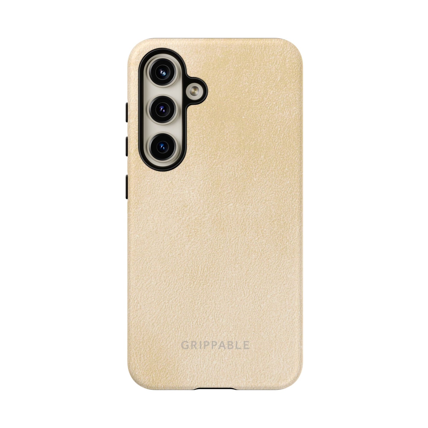 Suede Effect Ecru Tough Mobile Phone Case