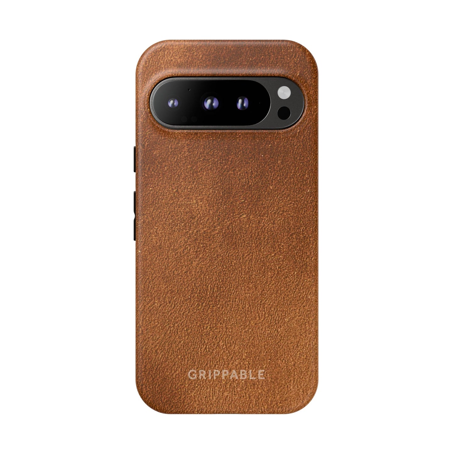Suede Effect Tan Tough Mobile Phone Case