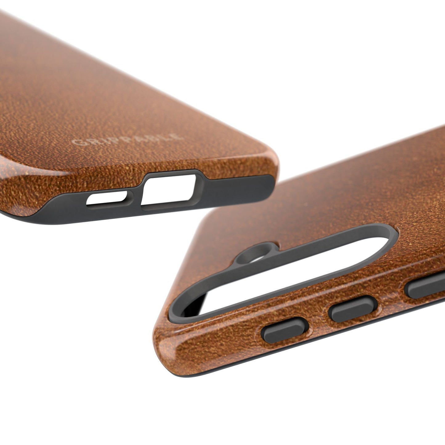 Suede Effect Tan Tough Mobile Phone Case