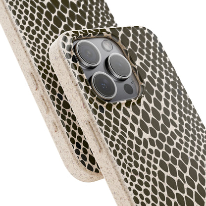 Snake Skin Print Biodegradable Mobile Phone Case Magsafe