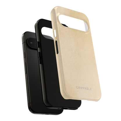 Suede Effect Ecru Tough Mobile Phone Case