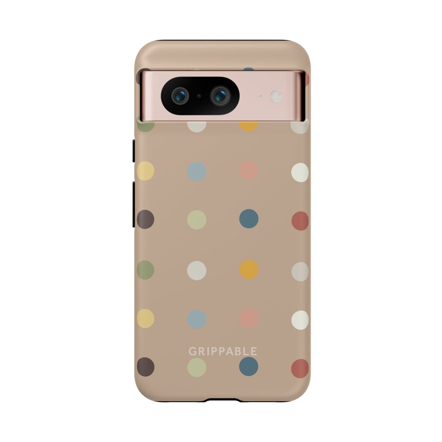 Polka Beige Tough Mobile Phone Case