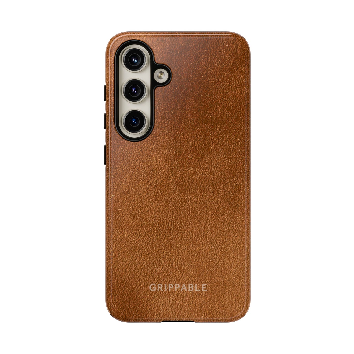 Suede Effect Tan Tough Mobile Phone Case