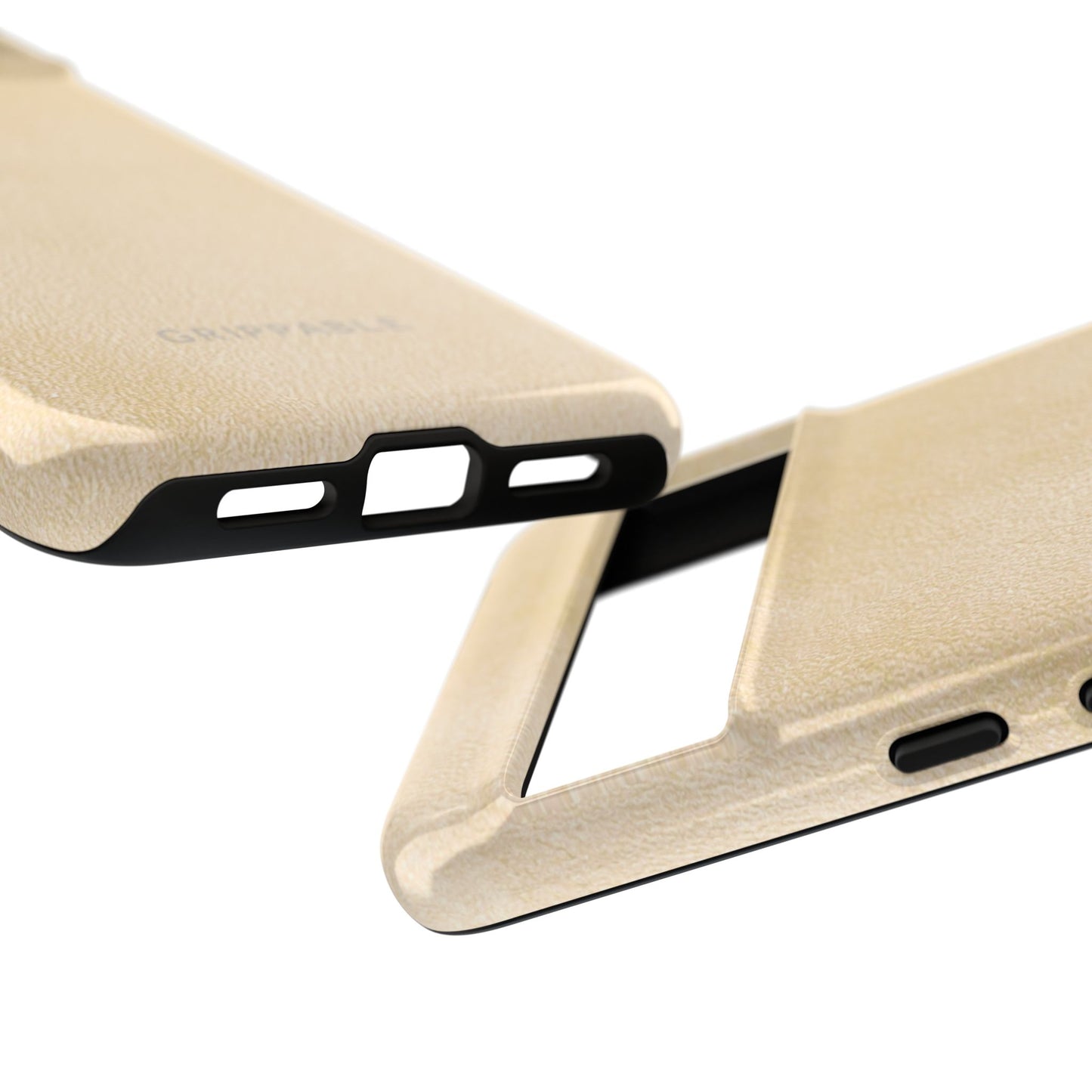 Suede Effect Ecru Tough Mobile Phone Case
