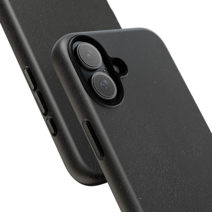 Suede Effect Black Tough Mobile Phone Case