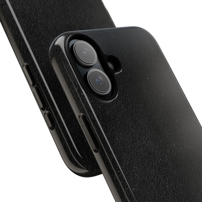 Suede Effect Black Tough Mobile Phone Case