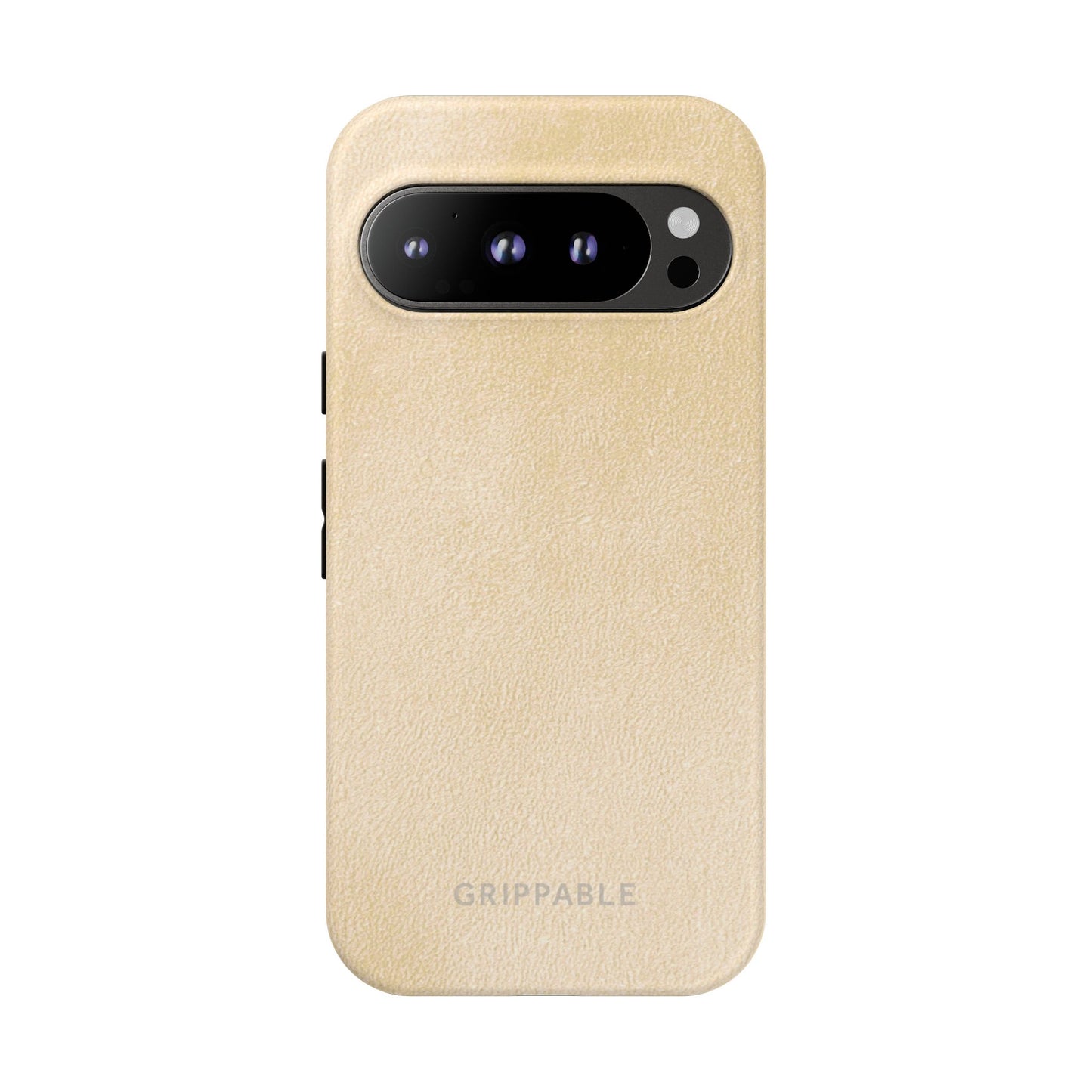Suede Effect Ecru Tough Mobile Phone Case