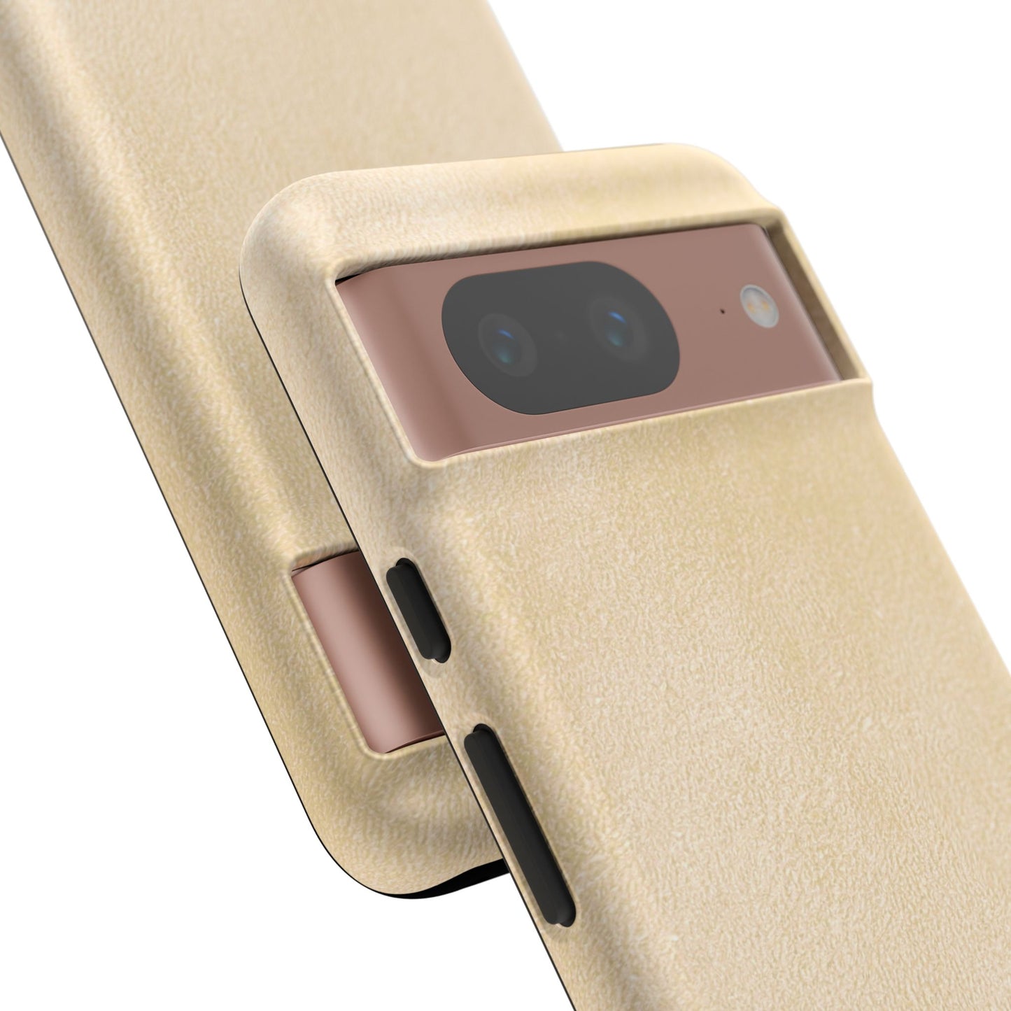 Suede Effect Ecru Tough Mobile Phone Case