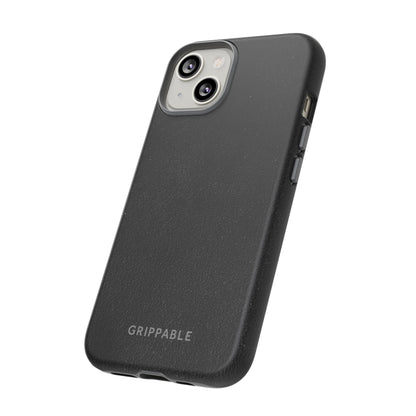 Suede Effect Black Tough Mobile Phone Case