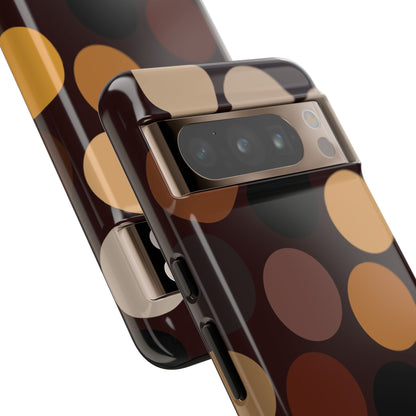 Polka Choc Tough Mobile Phone Case