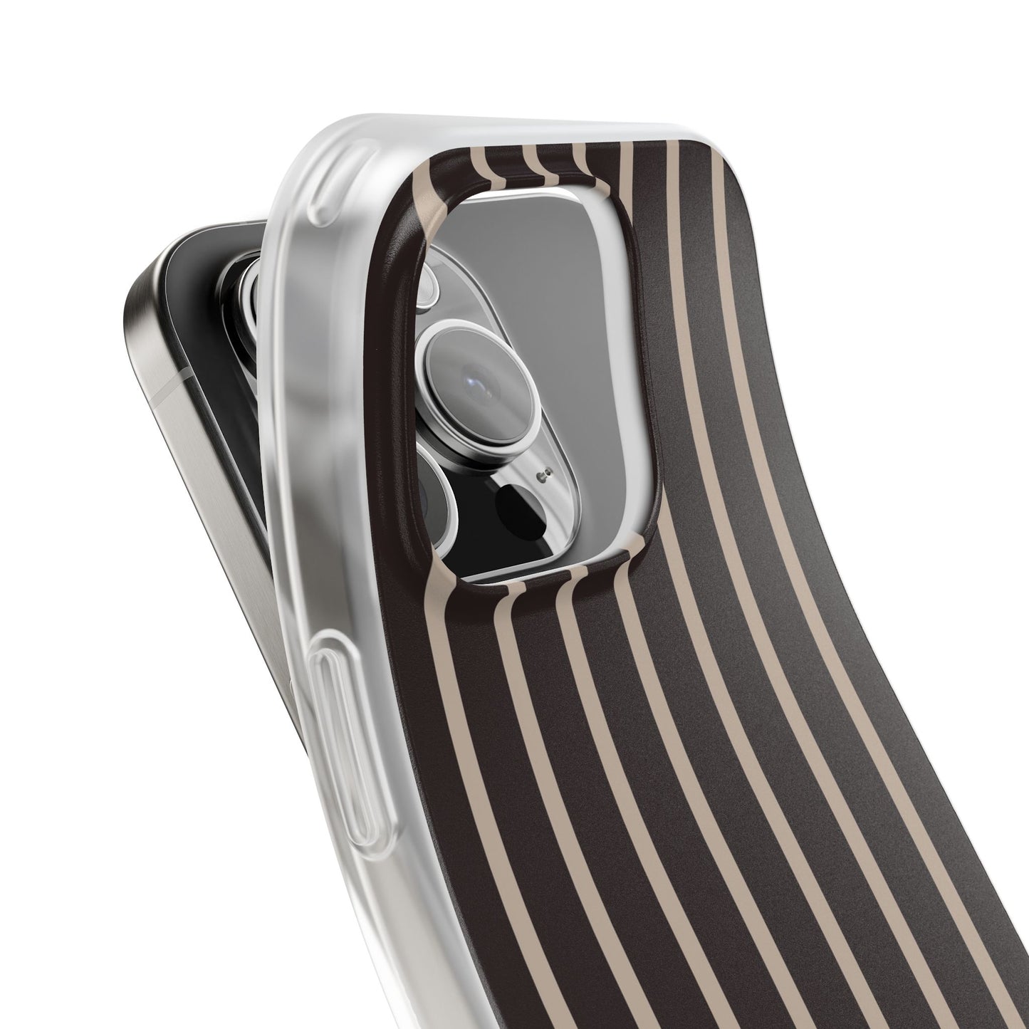 Gateaux Pinstripe Clear Mobile Phone Case