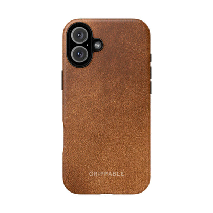 Suede Effect Tan Tough Mobile Phone Case