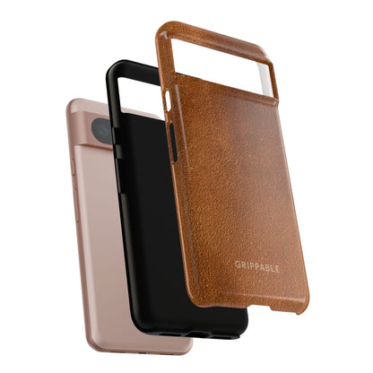 Suede Effect Tan Tough Mobile Phone Case