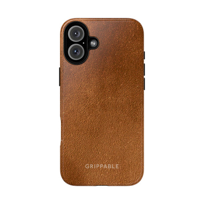 Suede Effect Tan Tough Mobile Phone Case