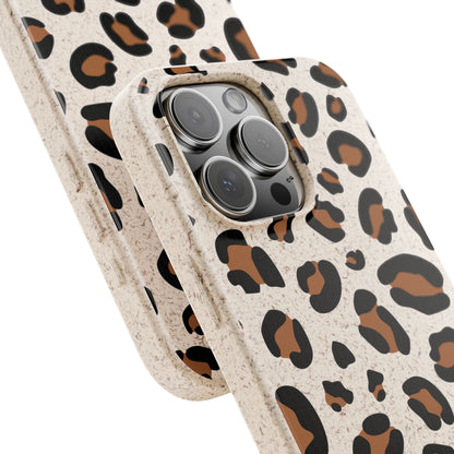 Leopard Print Biodegradable Mobile Phone Case Magsafe