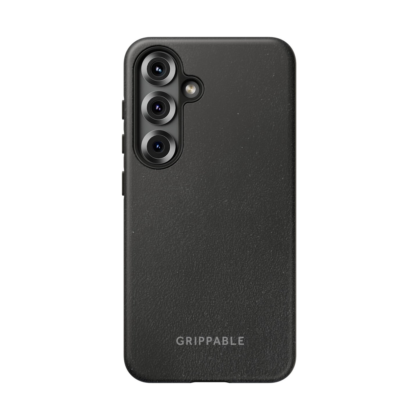 Suede Effect Black Tough Mobile Phone Case