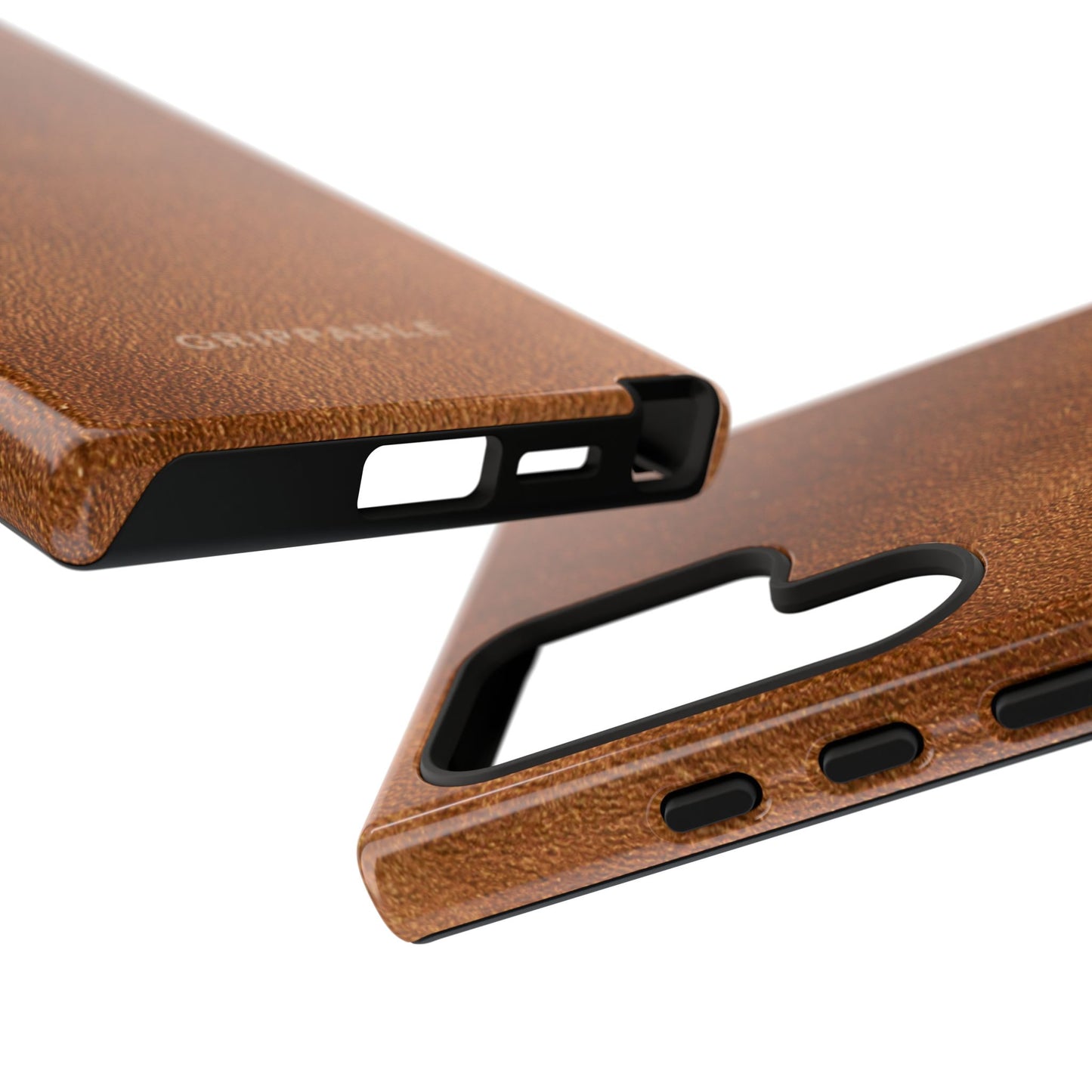 Suede Effect Tan Tough Mobile Phone Case