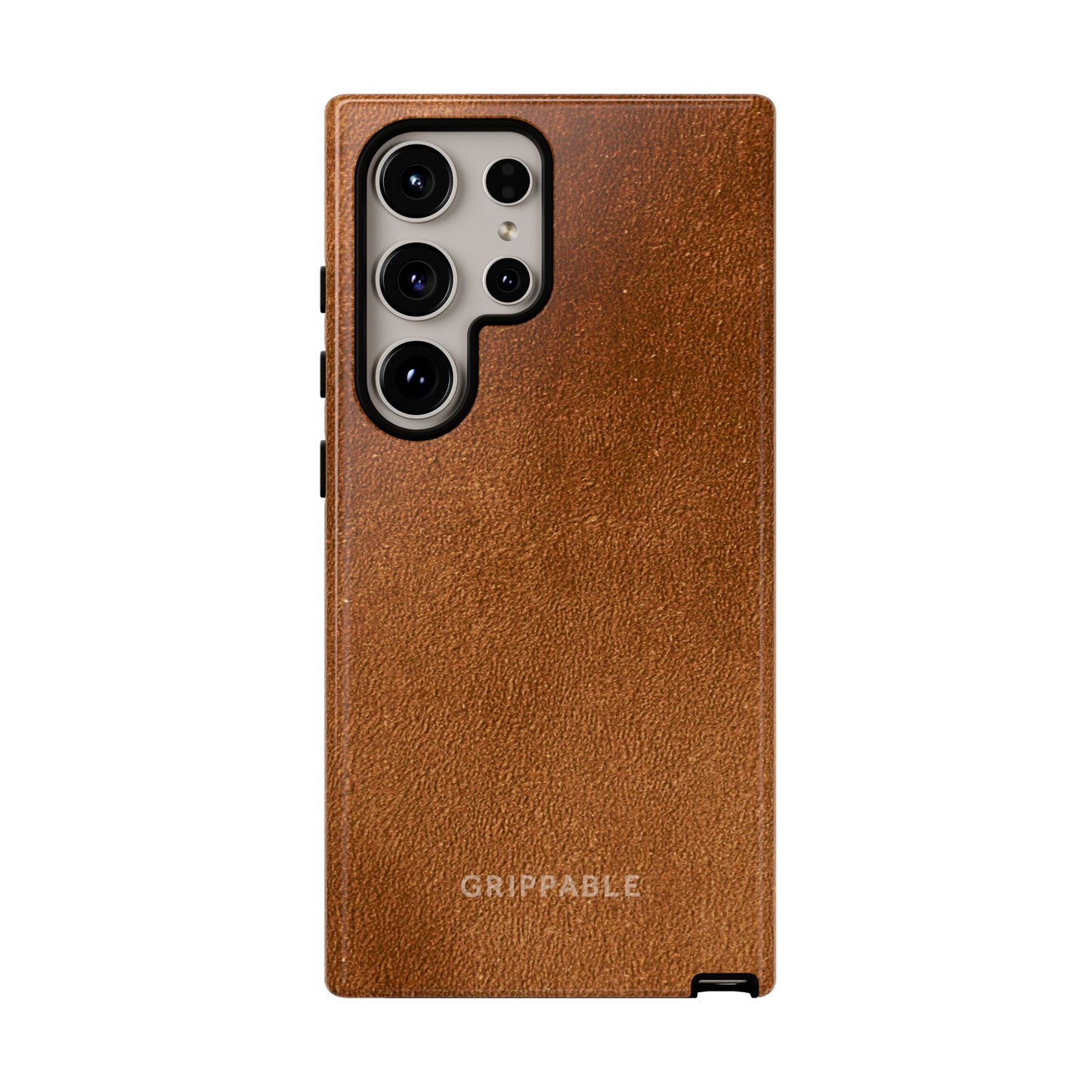 Suede Effect Tan Tough Mobile Phone Case