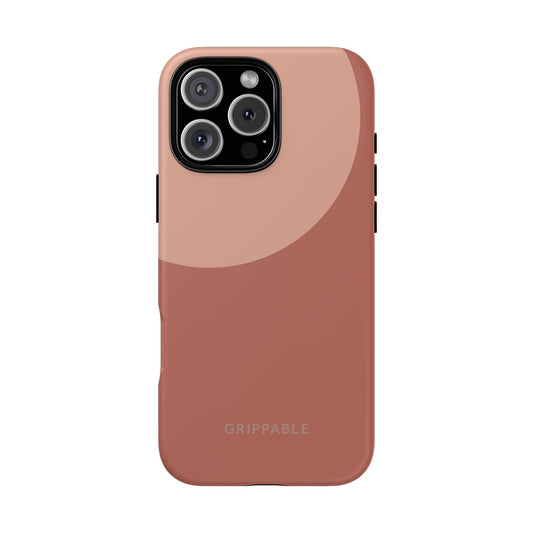 Phone case with a gradient design on a white background