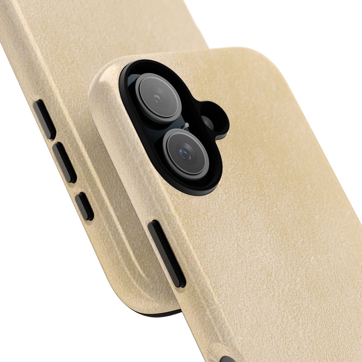 Suede Effect Ecru Tough Mobile Phone Case