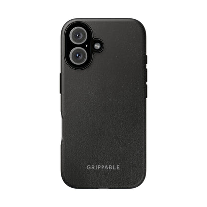 Suede Effect Black Tough Mobile Phone Case