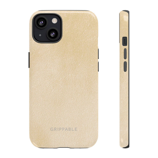 Suede Effect Ecru Tough Mobile Phone Case