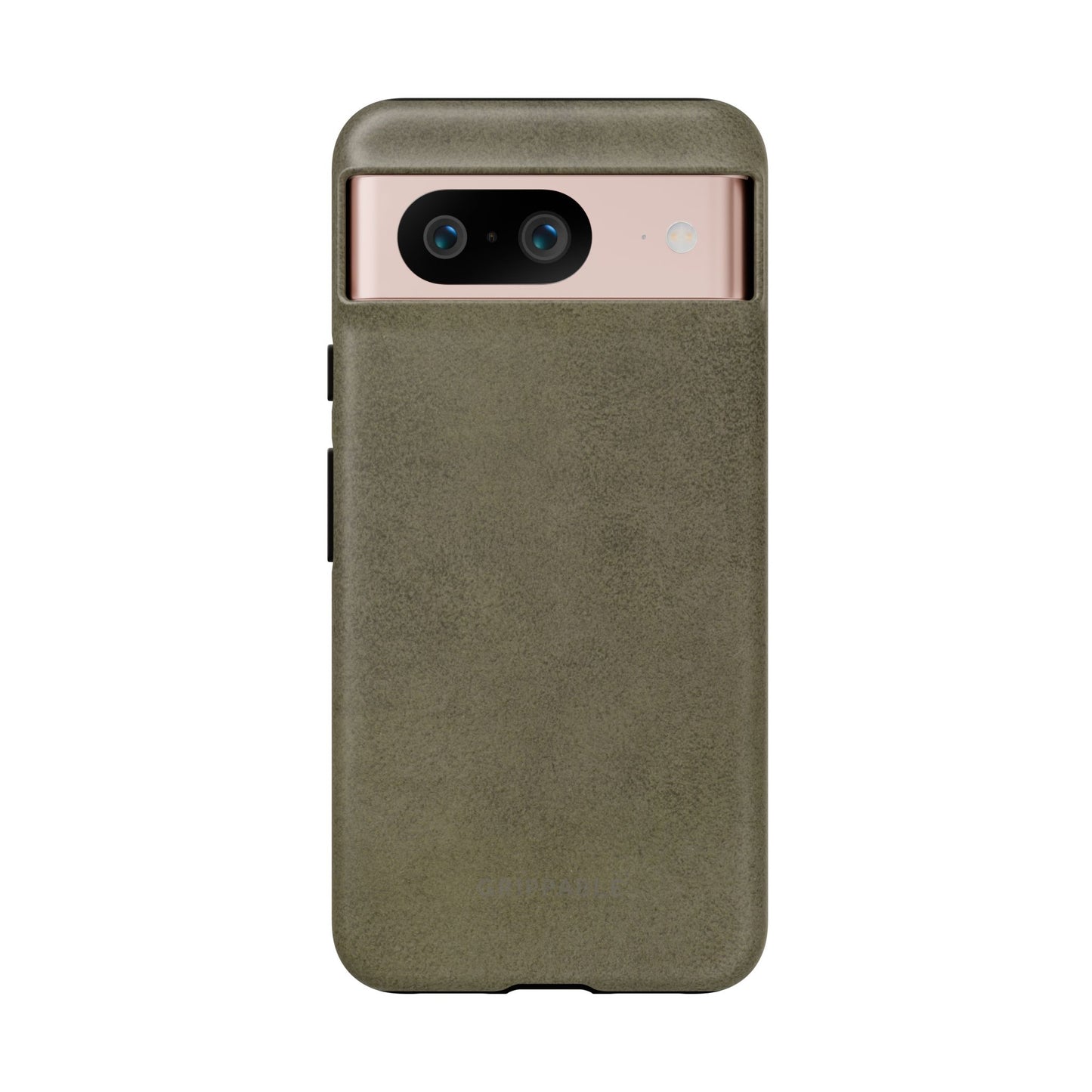 Suede Effect Khaki Tough Mobile Phone Case