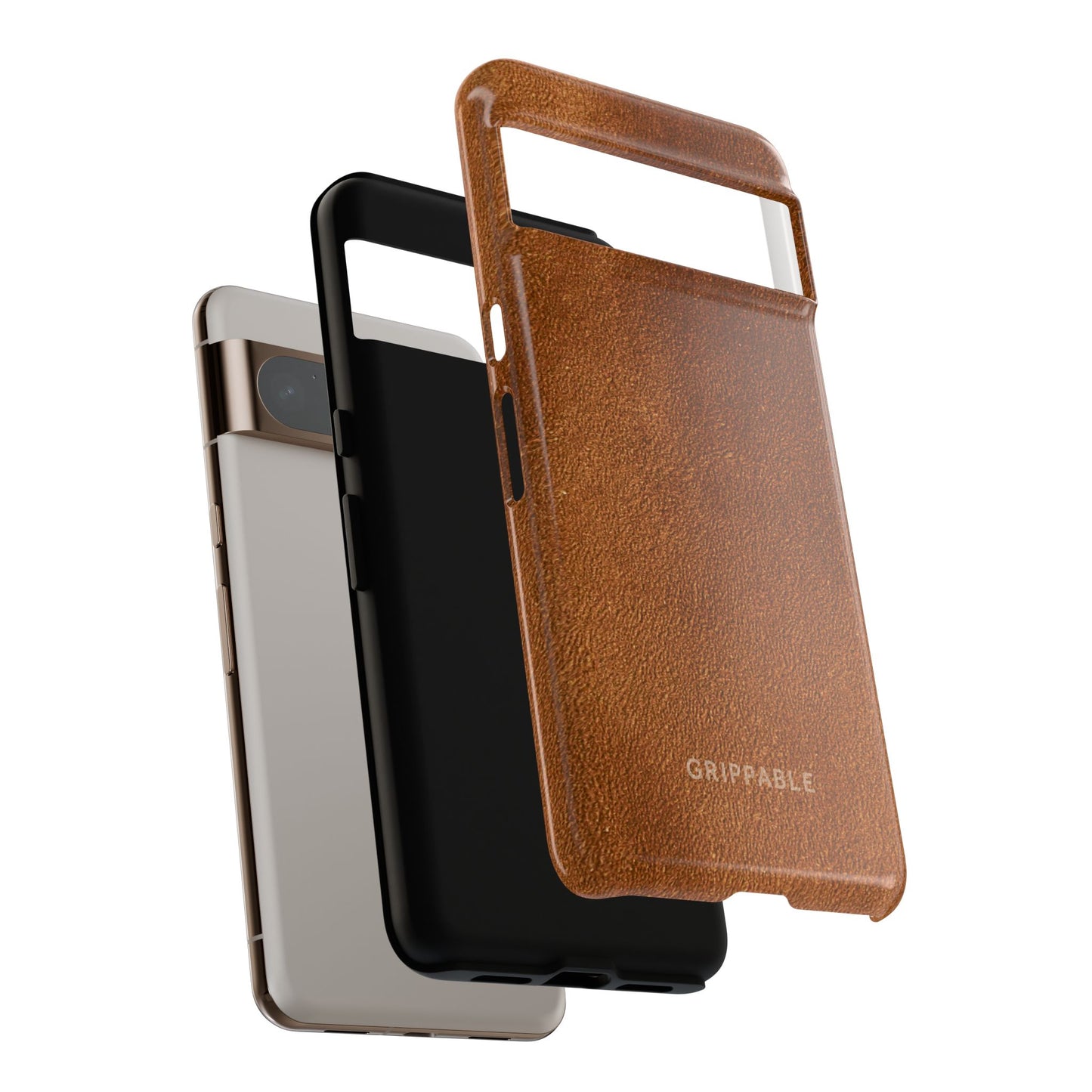 Suede Effect Tan Tough Mobile Phone Case