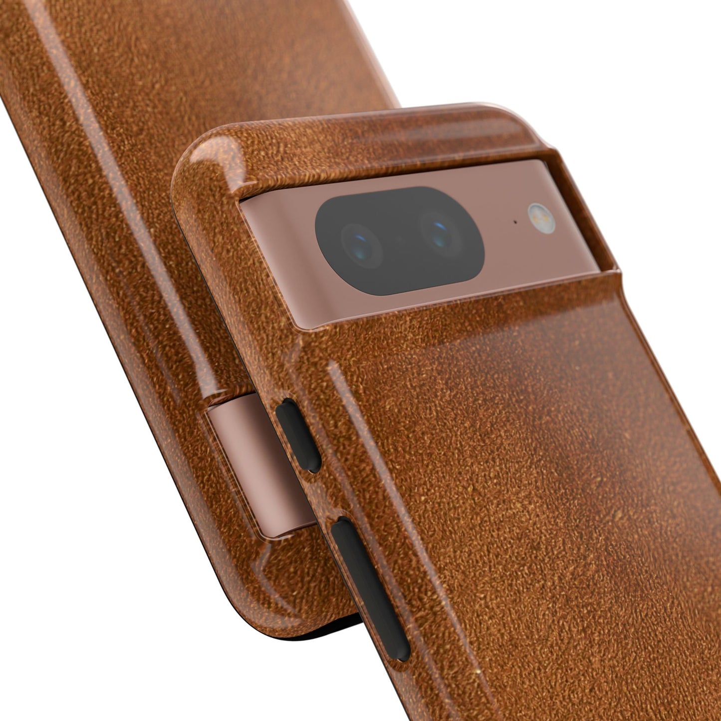 Suede Effect Tan Tough Mobile Phone Case