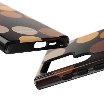 Polka Choc Tough Mobile Phone Case
