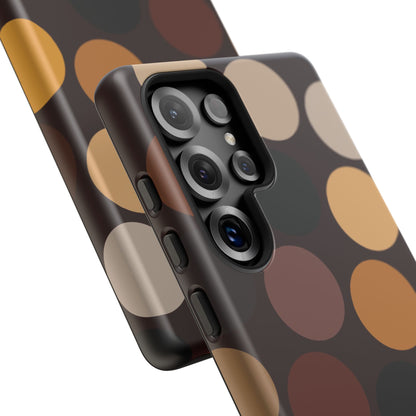 Polka Choc Tough Mobile Phone Case