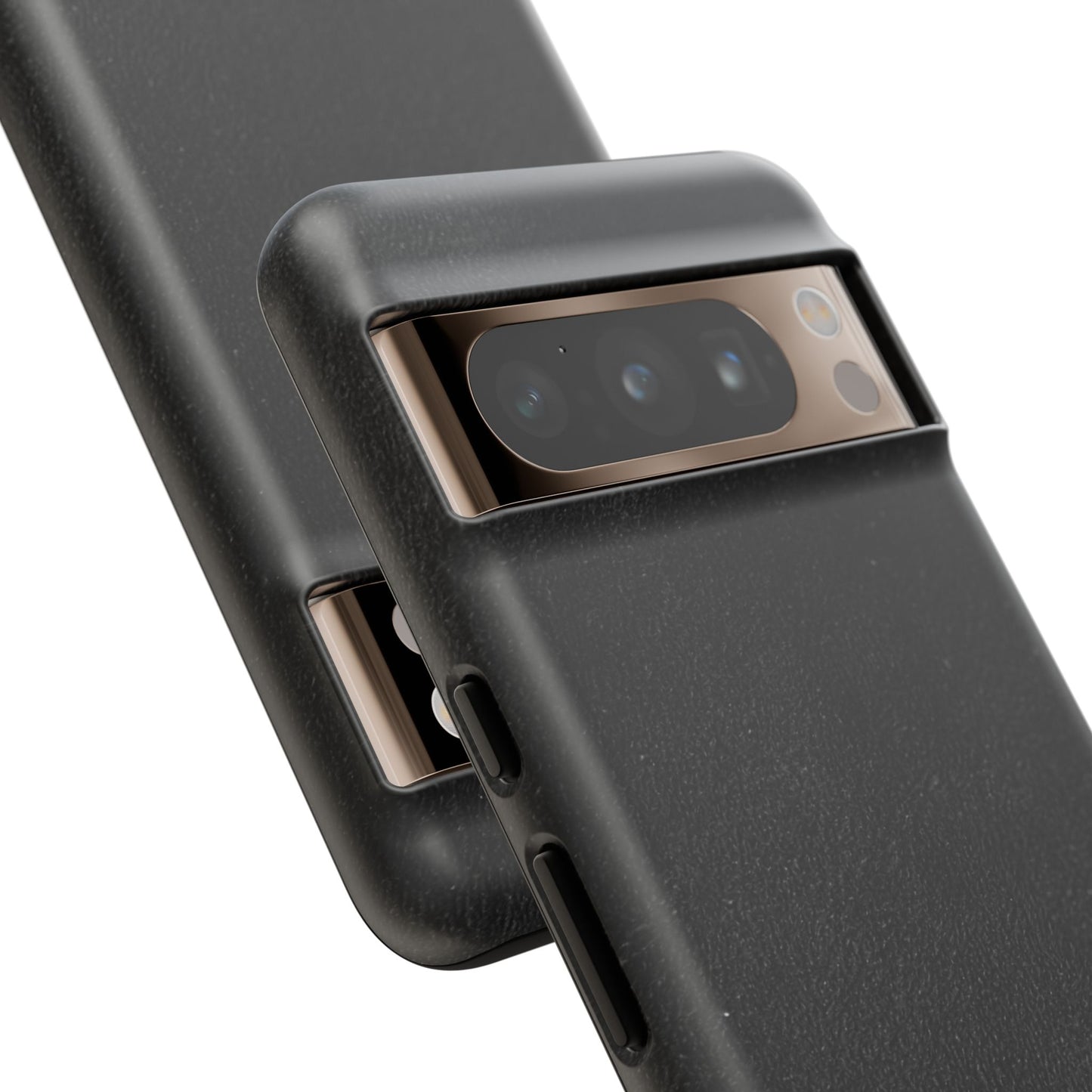 Suede Effect Black Tough Mobile Phone Case