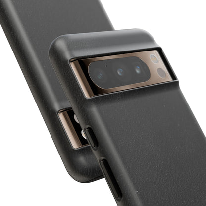 Suede Effect Black Tough Mobile Phone Case