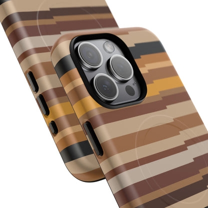 Horizontal Stripe tough, magnetic MagSafe® phone case