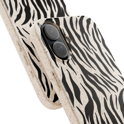 White Tiger Print Biodegradable Mobile Phone Case Magsafe