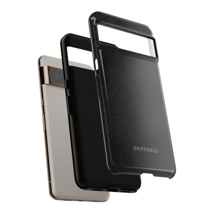 Suede Effect Black Tough Mobile Phone Case