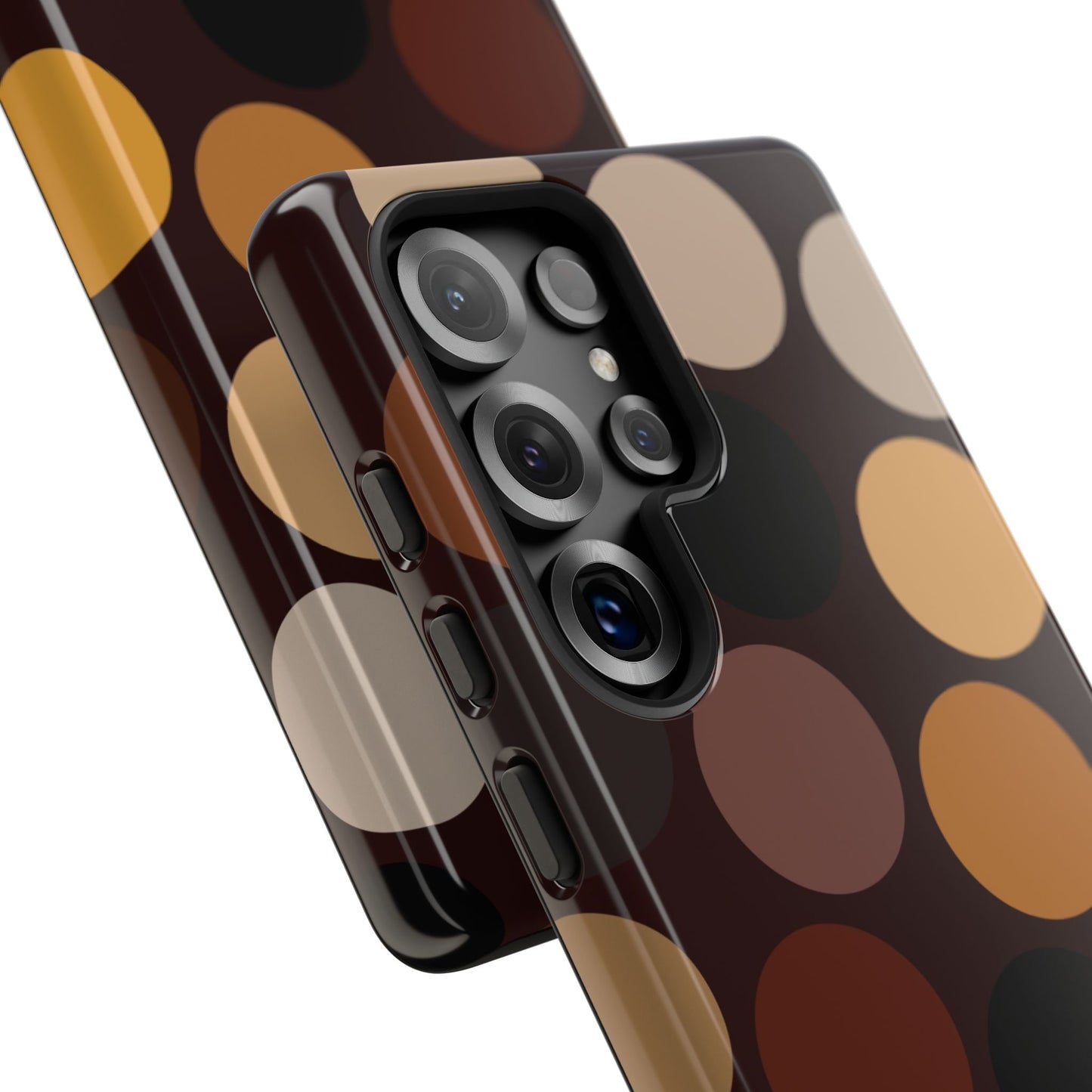 Polka Choc Tough Mobile Phone Case