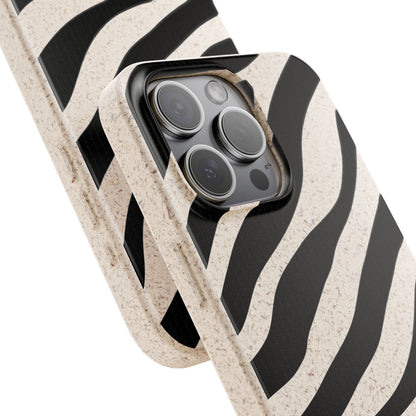 Zebra Print Biodegradable Phone Case Magsafe