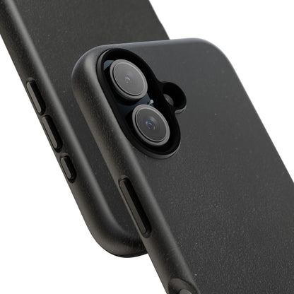 Suede Effect Black Tough Mobile Phone Case